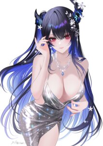 Rating: Questionable Score: 41 Tags: 707arisu dress hololive hololive_english horns nerissa_ravencroft no_bra User: VigorousMMM