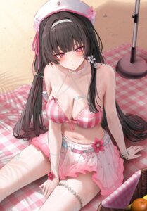 Rating: Questionable Score: 6 Tags: bandaid bikini_top chisa garter ruzhai skirt_lift swimsuits wet wuthering_waves User: lacepanties