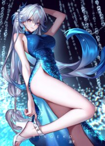 Rating: Questionable Score: 47 Tags: asian_clothes heels honkai:_star_rail no_bra nopan ringeko-chan skirt_lift yao_guang User: Genex