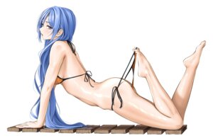 bikini chaesu feet minah_(chaesu) swimsuits undressing