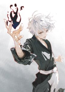 dinoartforame gabimaru japanese_clothes jigokuraku male