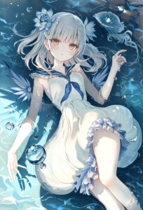 kouyafu no_bra seifuku skirt_lift wet