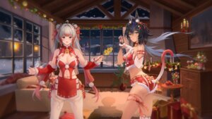 Rating: Questionable Score: 19 Tags: animal_ears bubu christmas garter mauxir nekomimi no_bra snowbreak:_containment_zone tagme tail thighhighs wallpaper User: moonian