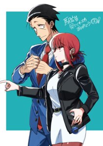 Rating: Safe Score: 7 Tags: business_suit dress jinushi pantyhose sasaki_(yanisuu) super_no_ura_de_yani_suu_futari yamada_(yanisuu) User: VigorousMMM