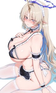 4ddd bra fleurdelys horns maid pantsu pointy_ears thighhighs wuthering_waves