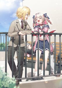 Rating: Safe Score: 16 Tags: kusaka_shi kuzuha_(nijisanji) makaino_ririmu nijisanji nijisanji_gamers nijisanji_seeds pointy_ears seifuku sweater uzuki_kou wings User: himeno_nanako