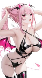 Rating: Questionable Score: 49 Tags: bikini_armor devil hololive hololive_english horns mori_calliope oikomia tail thighhighs wings User: VigorousMMM