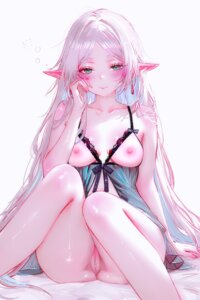 Rating: Explicit Score: 86 Tags: breasts elf frieren lingerie nipples nixeu no_bra nopan pointy_ears pussy sousou_no_frieren uncensored User: lacepanties
