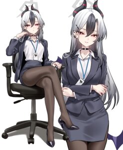 Rating: Safe Score: 41 Tags: blue_archive business_suit devil halo horns onikata_kayoko pantyhose shigure wings User: Arsy