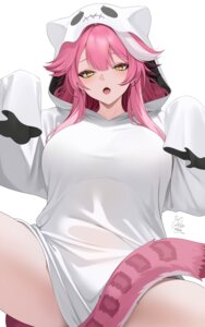 animal_ears halloween hololive hololive_english oikomia raora_panthera see_through tail