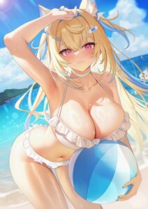Rating: Questionable Score: 56 Tags: animal_ears bandaid bikini fuwawa_abyssgard hololive hololive_english horns inumimi jiang_ye_kiri swimsuits wet User: VigorousMMM