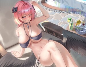 Rating: Questionable Score: 36 Tags: bikini pointy_ears remielle_dan swimsuits theory_(oortcloud1111) wet wings zenless_zone_zero User: VigorousMMM