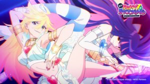 heels panty panty_&_stocking_with_garterbelt skirt_lift stocking tagme thighhighs wallpaper wings