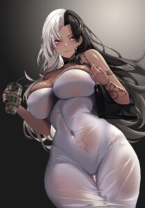 Rating: Questionable Score: 52 Tags: dress goddess_of_victory:_nikke mad_kimo no_bra pantsu rosanna_(nikke) see_through tattoo User: VigorousMMM