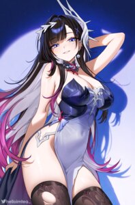 dress helloimtea honkai:_star_rail hysilens no_bra nopan thighhighs torn_clothes