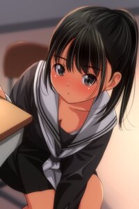 Rating: Questionable Score: 6 Tags: bra loli matsunaga_kouyou seifuku wardrobe_malfunction User: fleece111