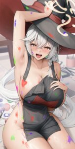 blue_archive bsmage halo naked_apron shirao_eri witch