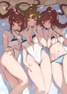 Rating: Questionable Score: 82 Tags: bikini breast_hold kuwayama_chiyuki oosaki_amana oosaki_tenka open_shirt swimsuits the_idolm@ster the_idolm@ster_shiny_colors wanimaru wet User: blooregardo
