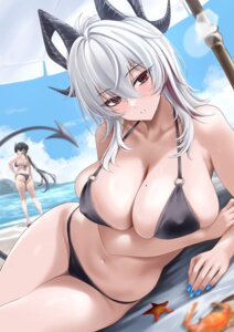 Rating: Questionable Score: 36 Tags: ass bikini breast_hold erect_nipples horns m_(1n910) rover_(female) swimsuits tail wet wuthering_waves zani User: Genex