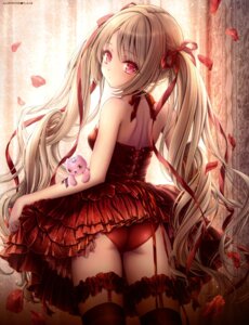 Rating: Questionable Score: 45 Tags: ass dress garter loli no_bra pantsu skirt_lift stockings thighhighs tinkle User: drop