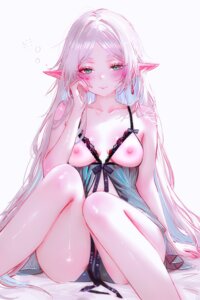 Rating: Questionable Score: 44 Tags: breasts elf frieren lingerie nipples nixeu no_bra pantsu pointy_ears sousou_no_frieren User: lacepanties