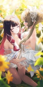 columbina genshin_impact lingerie no_bra sandrone see_through swkl:d yuri