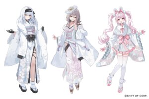 Rating: Questionable Score: 30 Tags: alice_(nikke) animal_ears bunny_ears goddess_of_victory:_nikke heels kimono lolita_fashion motto_(night_wear) no_bra open_shirt scarlet_(nikke) snow_white_(nikke) thighhighs wa_lolita User: Anonymous