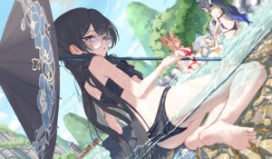 Rating: Questionable Score: 85 Tags: akeshiro_rumi animal_ears bikini blue_archive feet halo loli megane nekomimi ryuuge_kisaki sunohara_kokona sunohara_shun swimsuits tsuuhan umbrella wet User: blooregardo