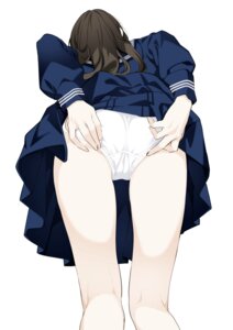 ass pantsu secret_dmain seifuku skirt_lift