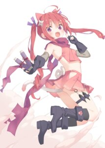 Rating: Questionable Score: 18 Tags: animal_ears artist_revision fishnets garter hazuki_watora heels kani_biimu loli nekomimi ninja nopan skirt_lift tail weapon User: himeno_nanako