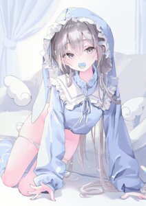 Rating: Questionable Score: 38 Tags: angel animal_ears bunny_ears inubouzaki_(i_nu1515) pantsu panty_pull wings User: Coly