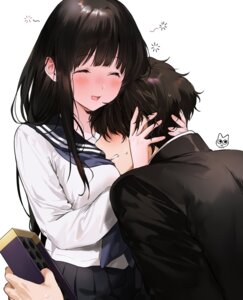 Rating: Safe Score: 17 Tags: chitanda_eru hyouka mery_(yangmalgage) oreki_houtarou seifuku User: Dreista