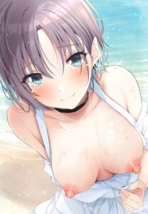 Rating: Questionable Score: 40 Tags: asakura_tooru breasts dress hitotsuki_nanoka nipples no_bra summer_dress the_idolm@ster the_idolm@ster_shiny_colors undressing wet User: abdd
