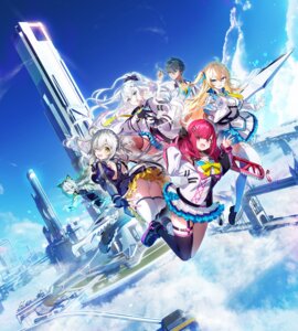 animal_ears crystalia fishnets garter gothic_lolita haik lolita_fashion nekomimi nibiiro_shizuka pantsu pero seifuku skirt_lift stockings tagme_artist_translation thighhighs thong 蒲磁れん