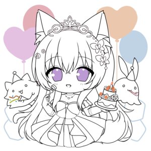 Rating: Safe Score: 6 Tags: animal_ears chibi dress kitsune lump_of_sugar mito_mashiro moekibara_fumitake sketch tail tayutama tayutama_2 wedding_dress User: k25c2yf