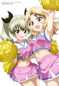 Rating: Safe Score: 23 Tags: anchovy cheerleader girls_und_panzer kay_(girls_und_panzer) okada_natsumi User: drop
