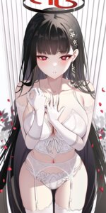 blue_archive garter_belt halo lingerie pantsu sikimosh stockings thighhighs tsukatsuki_rio