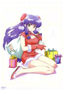 asian_clothes christmas cleavage ranma_½ shampoo taniguchi_hiromi