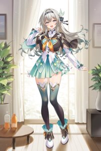 Rating: Safe Score: 37 Tags: firefly heels honkai:_star_rail merufena skirt_lift thighhighs User: Arsy