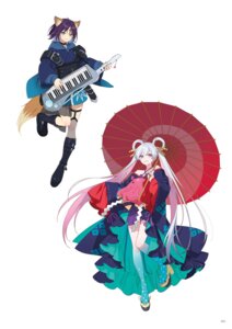 Rating: Safe Score: 13 Tags: animal_ears chou_kaguyahime! garter hechima heels japanese_clothes kitsune runami_yachiyo sakayori_iroha see_through stockings tail thighhighs umbrella User: himeno_nanako