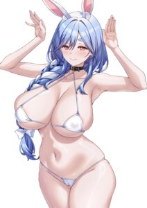 Rating: Questionable Score: 35 Tags: animal_ears bikini bunny_ears cameltoe erect_nipples hololive pekomama shirokuma_a swimsuits thong User: Arsy