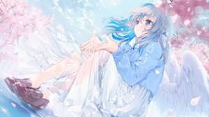 Rating: Safe Score: 29 Tags: a20_(atsumaru) amane_kanata hololive see_through skirt_lift sweater wallpaper wings User: Anonymous