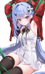 Rating: Questionable Score: 15 Tags: dress freesia_(stella_sora) garter kithera no_bra stella_sora thighhighs User: Anonymous