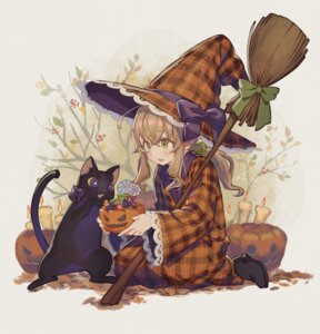 dress fujimi_nanna halloween monica_everett neko nero_(silent_witch) silent_witch witch
