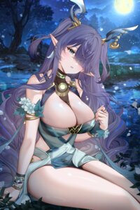 Rating: Questionable Score: 15 Tags: asian_clothes genshin_impact horns lauma no_bra pointy_ears yukineko1018 User: VigorousMMM