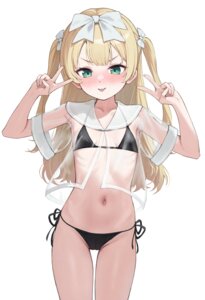 bikini cameltoe hagi_(ame_hagi) loli see_through swimsuits