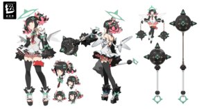angels_of_delusion character_design expression halo heels no_bra tagme thighhighs weapon wings zenless_zone_zero