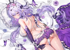 ass bikini castorice honkai:_star_rail machi_(7769) pointy_ears pussy_juice see_through swimsuits thong wet