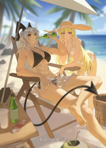 Rating: Questionable Score: 17 Tags: bikini horns neid_art phoebe see_through swimsuits tail tattoo wuthering_waves zani User: Genex