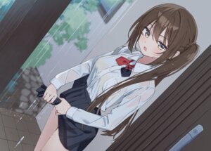 Rating: Questionable Score: 46 Tags: muninshiki see_through seifuku skirt_lift wet wet_clothes User: himeno_nanako